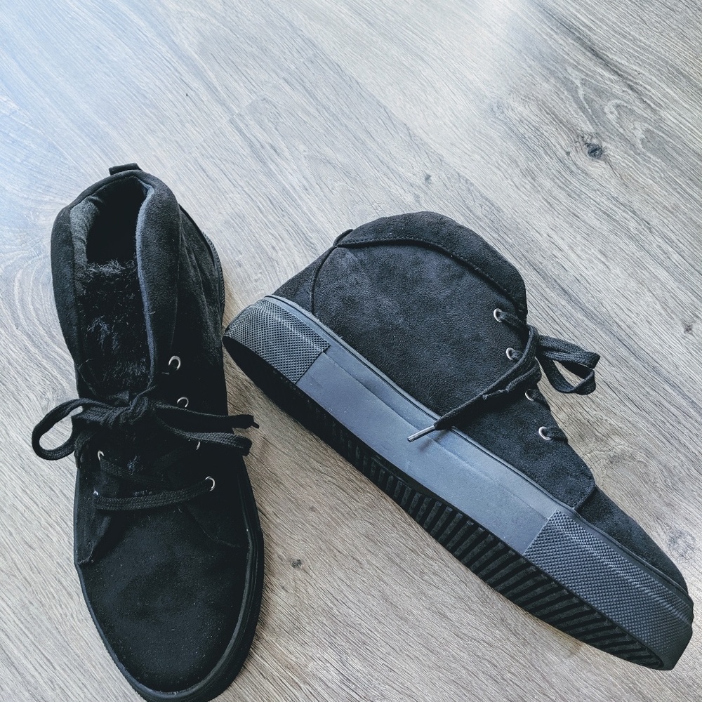 Black MIA high top sneakers